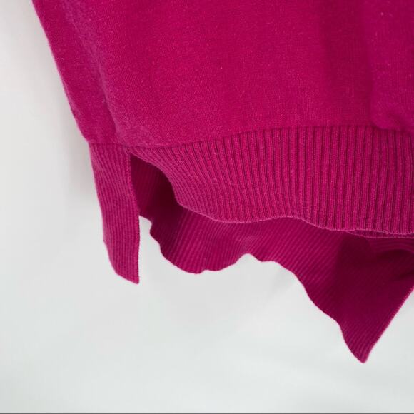 Gap bright pink vneck tunic sweater size XS - Picture 3 of 6